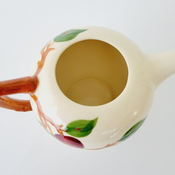 Vintage Franciscan Apple Teapot NO LID, Teacup & Saucer c1953-58 USA Fruit Decor - Picture 11 of 15